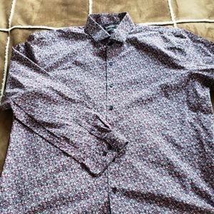 Express modern fit floral shirt